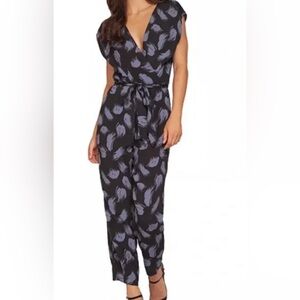 Dex paint stain print jumpsuit